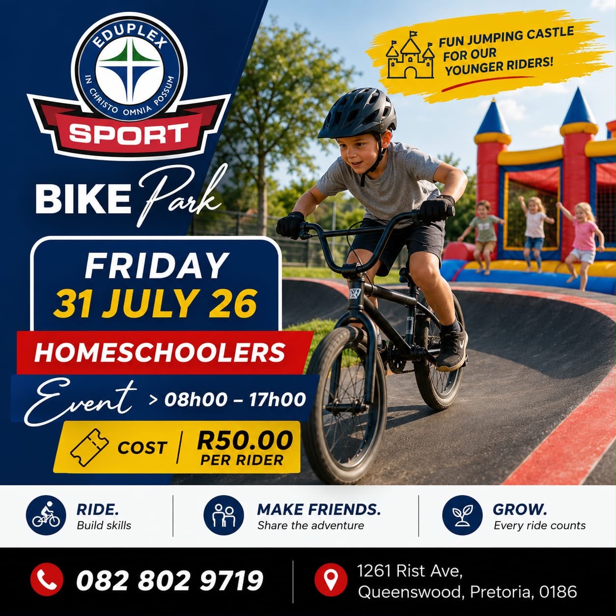 Eduplex Sport Bike Park — Homeschoolers Friday
