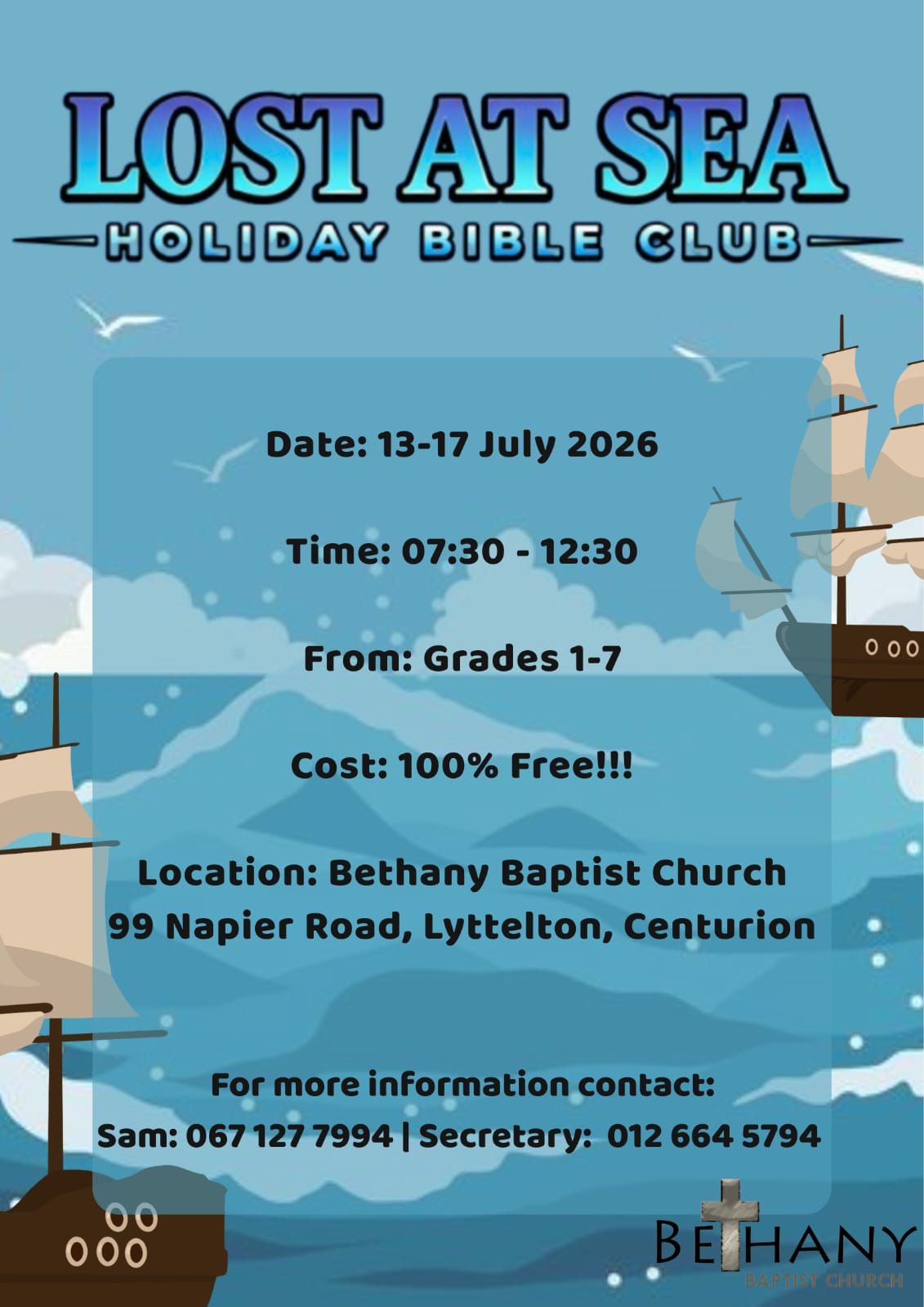 Lost at Sea Holiday Bible Club